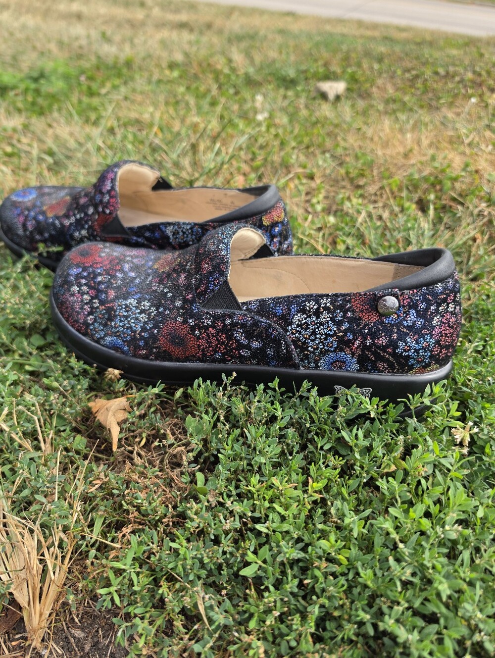 Alegria by PG Lite Keli Floral Leather Slip-On Shoes EU 43 - Picture 2 of 6